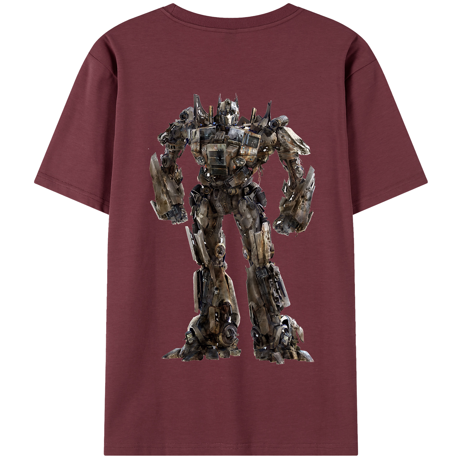（画像用） Transformers トランスフォーマー 綿100％半袖Tシャツ（背面プリント）